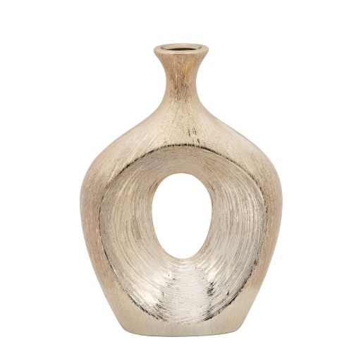 13 SCRATCHED OVAL VASE CUT-OUT | Champagne