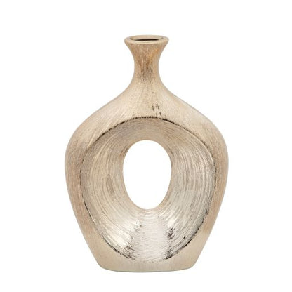 13 SCRATCHED OVAL VASE CUT-OUT | Champagne