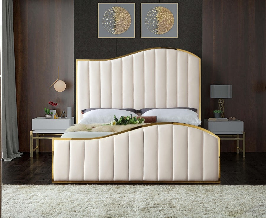 Jolie Velvet Bed