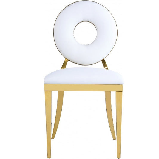 FAUX LEATHER DINING CHAIR - SET OF 2