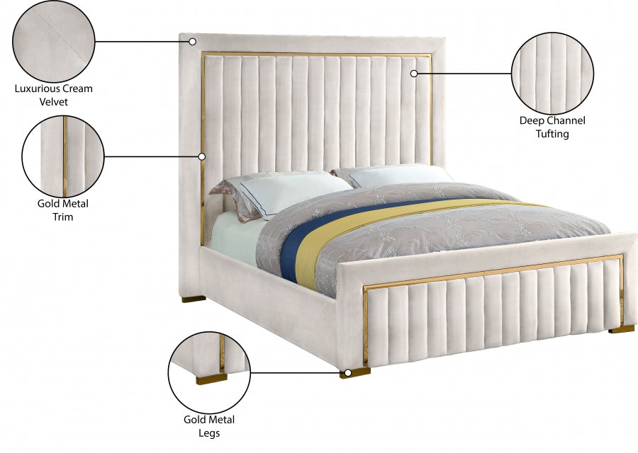 Dolce Velvet Queen Bed