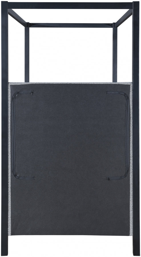 Kelly Boucle Fabric Twin Bed