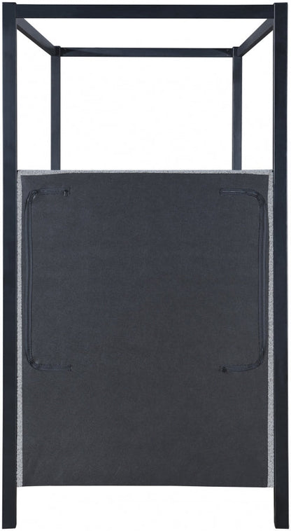 Kelly Boucle Fabric Twin Bed