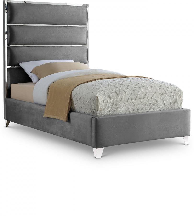 Zuma Velvet Twin Bed