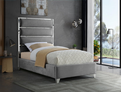 Zuma Velvet Twin Bed