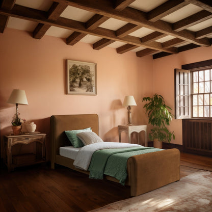 Sloan Velvet Twin Bed