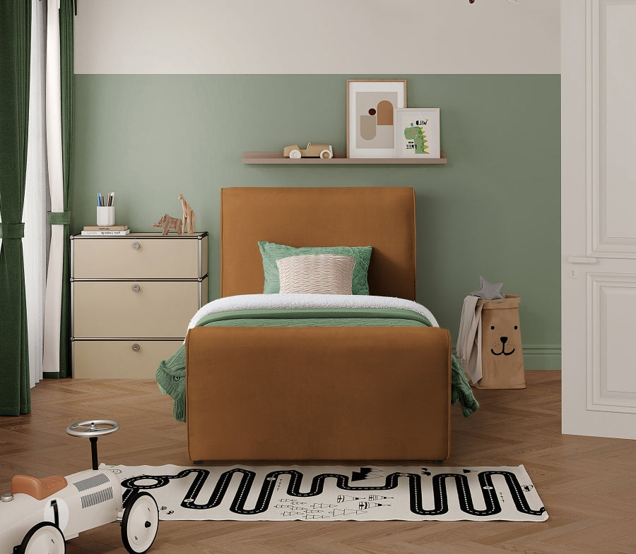 Sloan Velvet Twin Bed