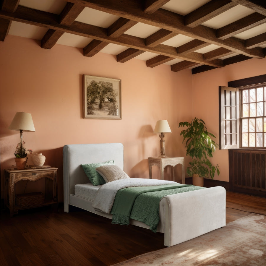 Sloan Velvet Twin Bed