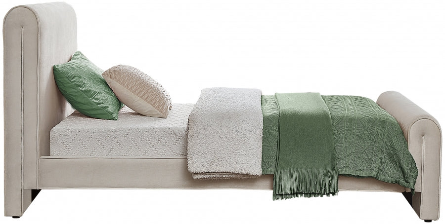 Sloan Velvet Twin Bed