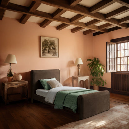 Sloan Velvet Twin Bed