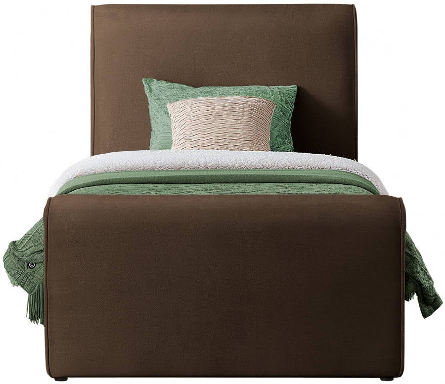 Sloan Velvet Twin Bed