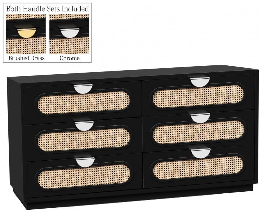 Cane Mid Century Dresser