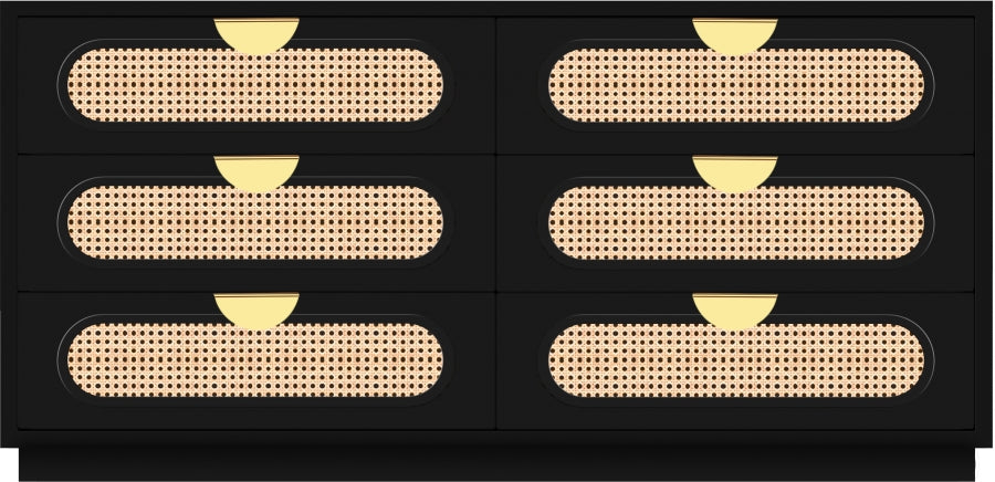 Cane Mid Century Dresser