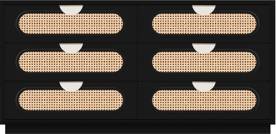 Cane Mid Century Dresser