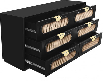 Cane Mid Century Dresser