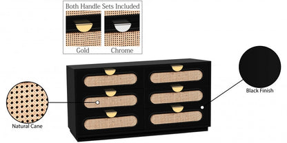 Cane Mid Century Dresser