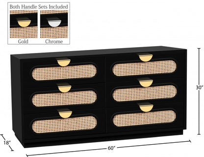 Cane Mid Century Dresser