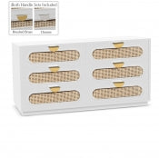 Cane Mid Century Dresser