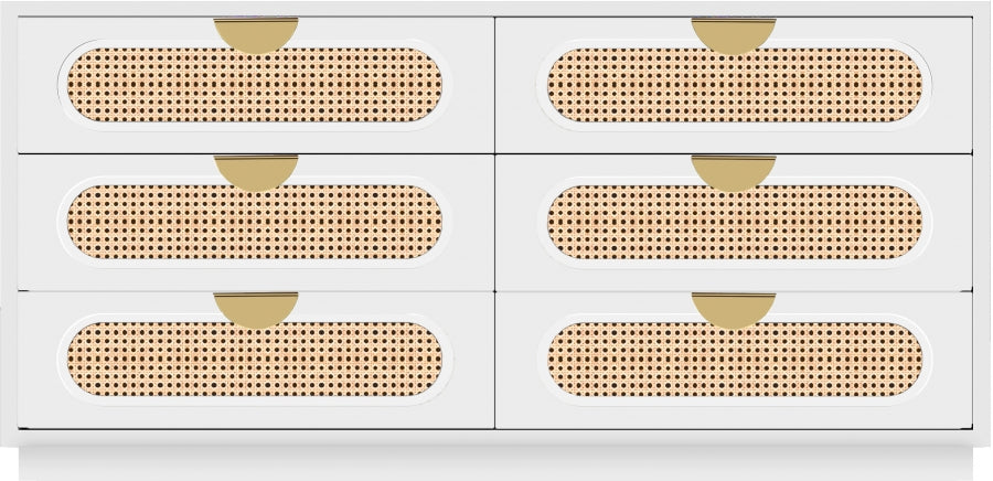 Cane Mid Century Dresser