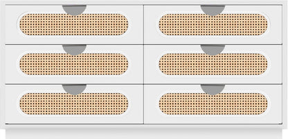 Cane Mid Century Dresser