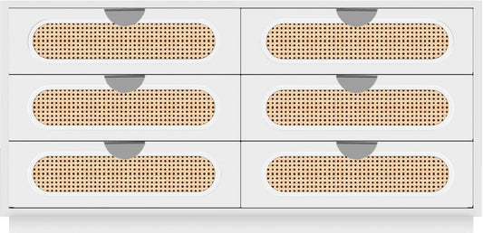 Cane Mid Century Dresser