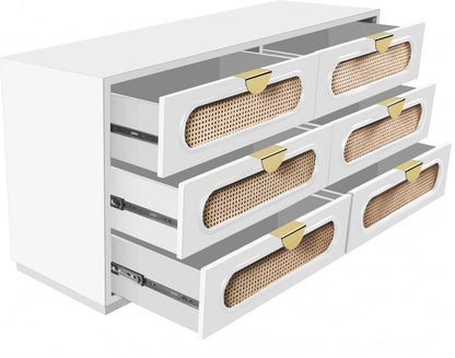 Cane Mid Century Dresser