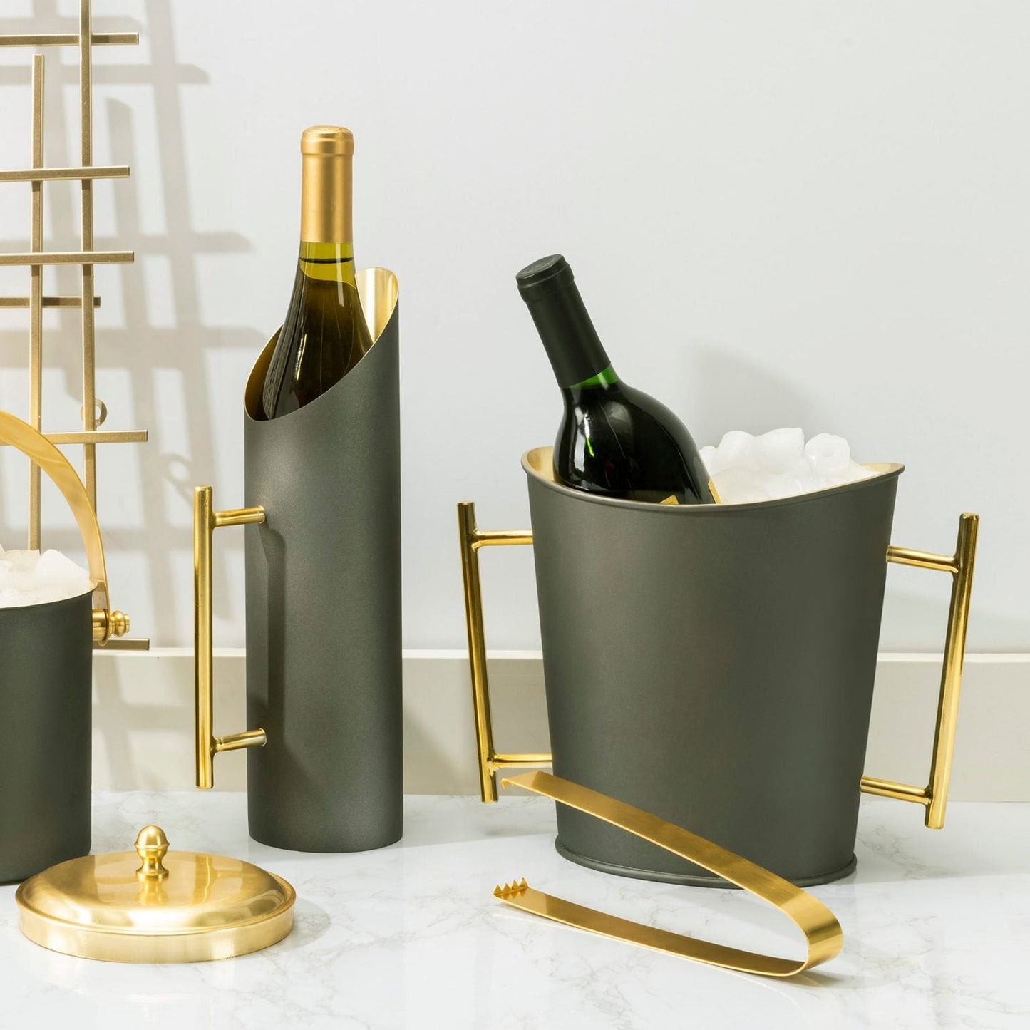 GOLD WINE  PITCHER