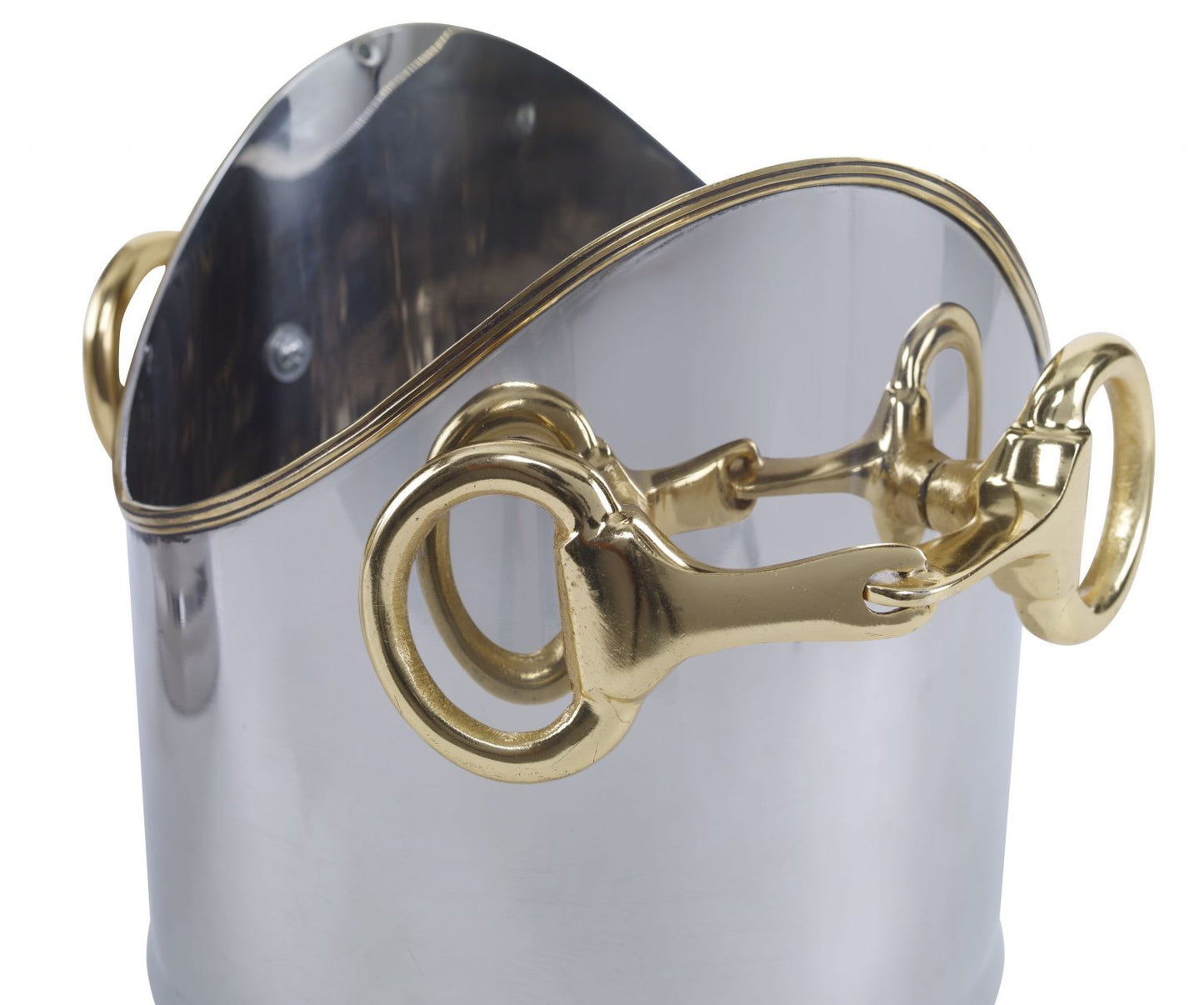 Silver and gold wine chiller