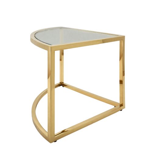 METAL PULL OUT COFFEE TABLE, GOLD