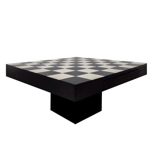 32X32 RESIN CHESS SET | Black/White