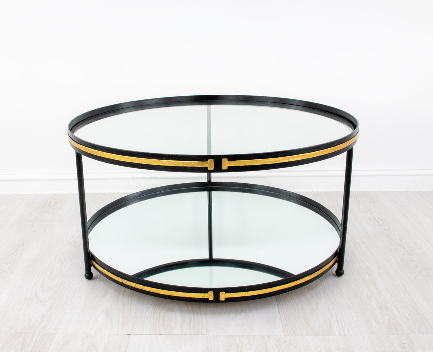 Champagne & Round Gold Coffee Table