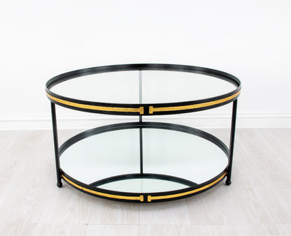 Champagne & Round Gold Coffee Table