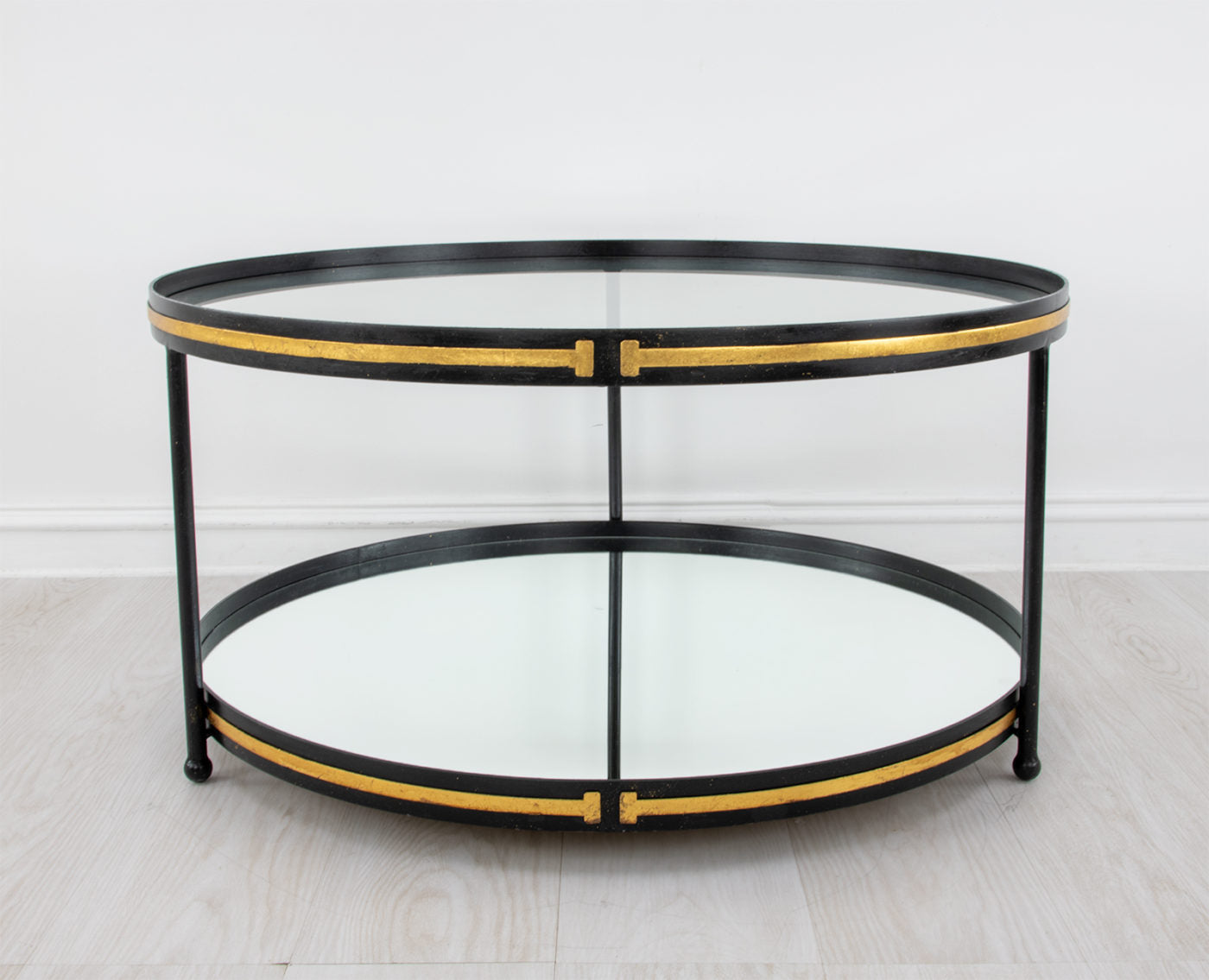 Champagne & Round Gold Coffee Table