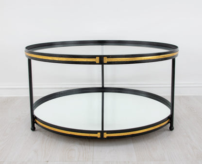 Champagne & Round Gold Coffee Table
