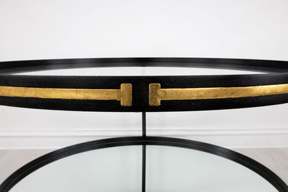 Champagne & Round Gold Coffee Table