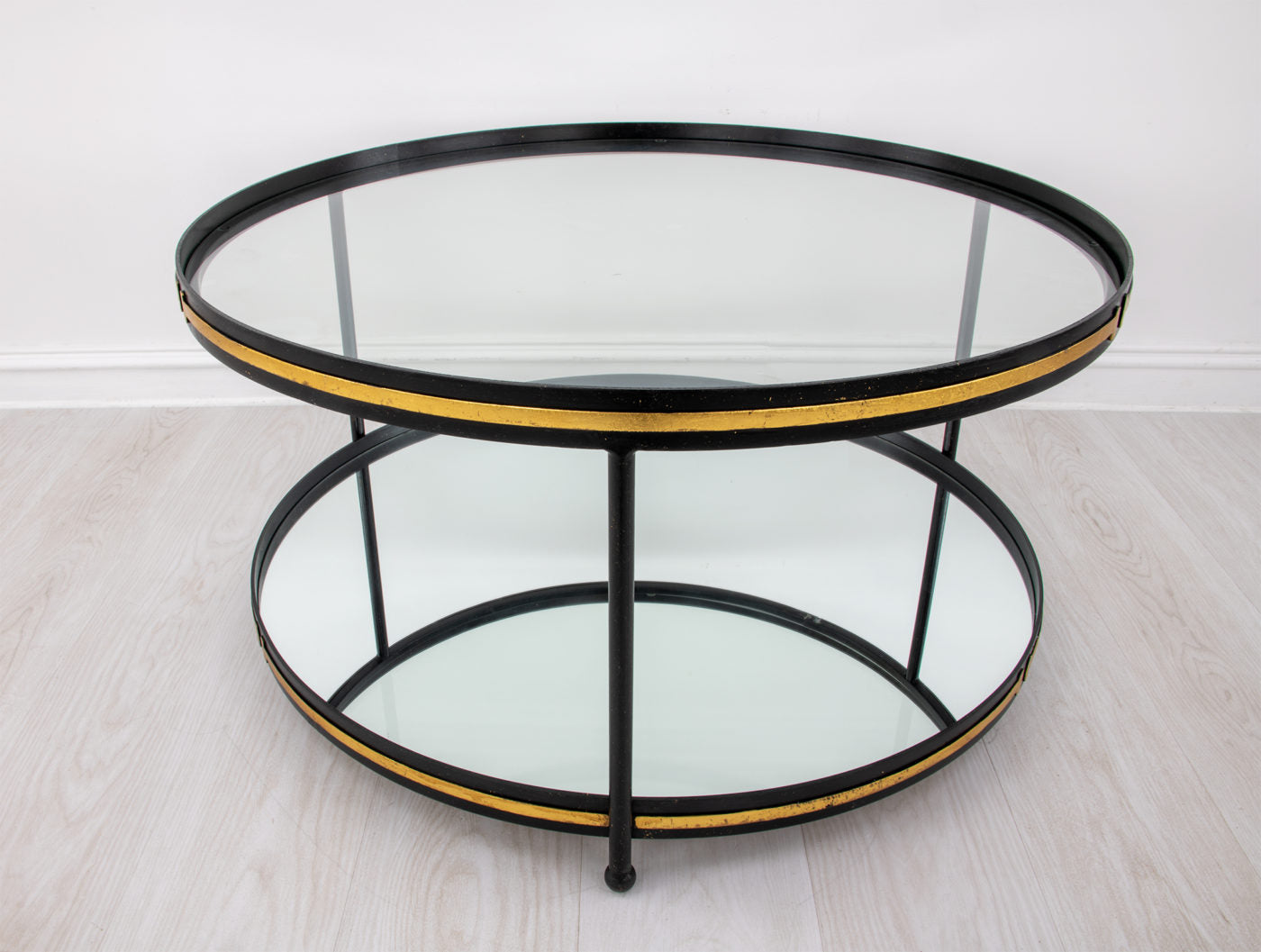 Champagne & Round Gold Coffee Table