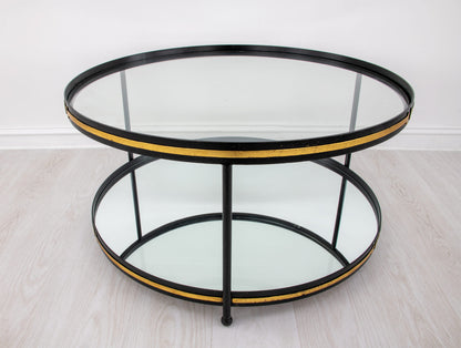 Champagne & Round Gold Coffee Table