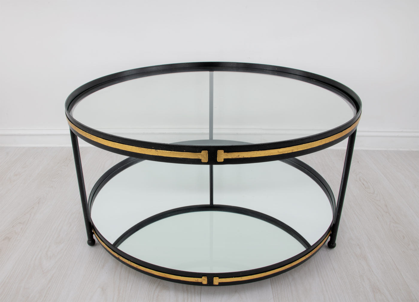 Champagne & Round Gold Coffee Table
