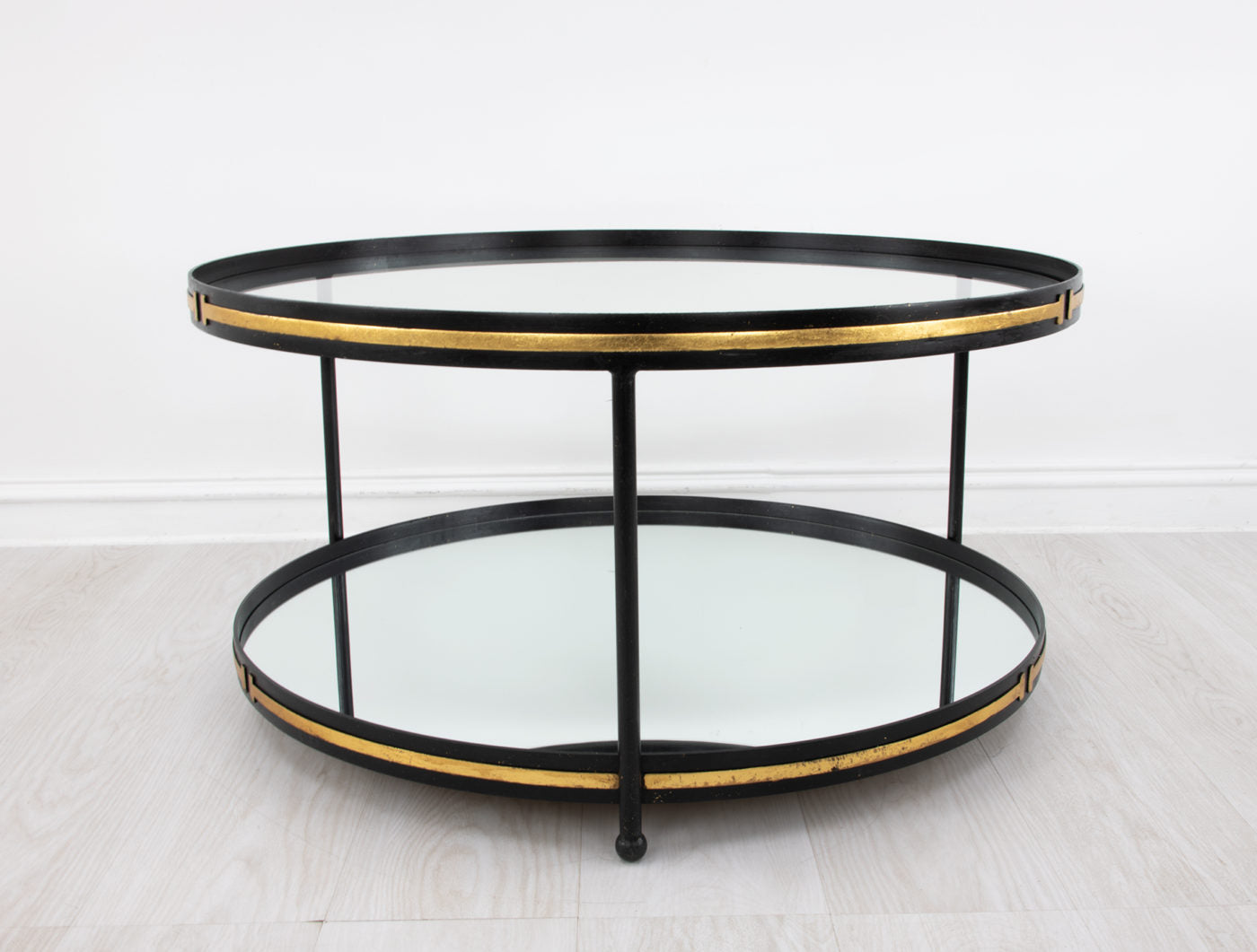 Champagne & Round Gold Coffee Table