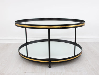 Champagne & Round Gold Coffee Table