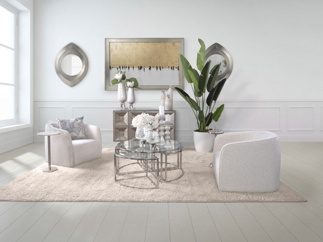 METAL PULL OUT COFFEE TABLE, GOLD