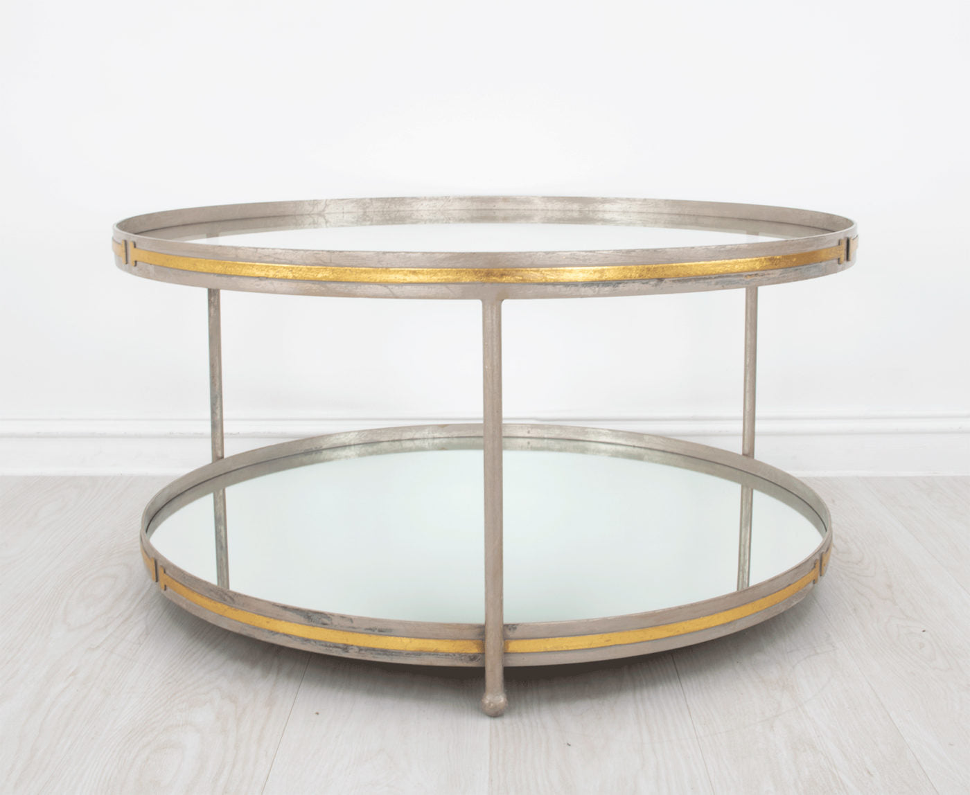 Champagne & Round Gold Coffee Table