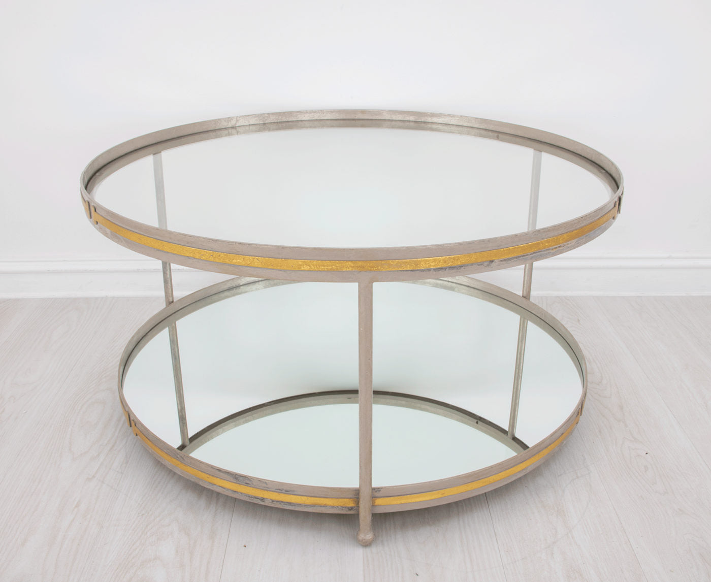 Champagne & Round Gold Coffee Table