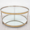 Champagne & Round Gold Coffee Table