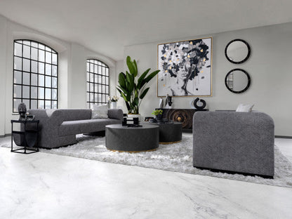 71x71, HAND PNTD IDYLL WOMAN GLD LEAF CANVAS | Multi