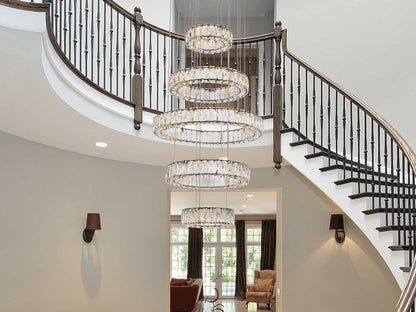 5 DIAMOND RING CHANDELIER
