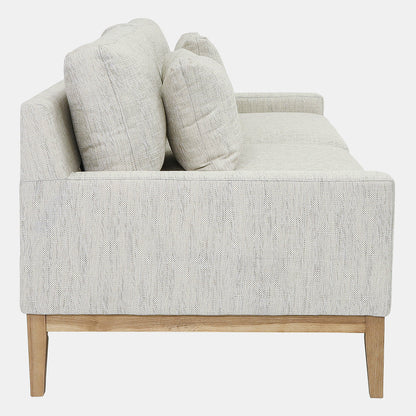 Wood, 3-Seater Bolstered Sofa, Beige