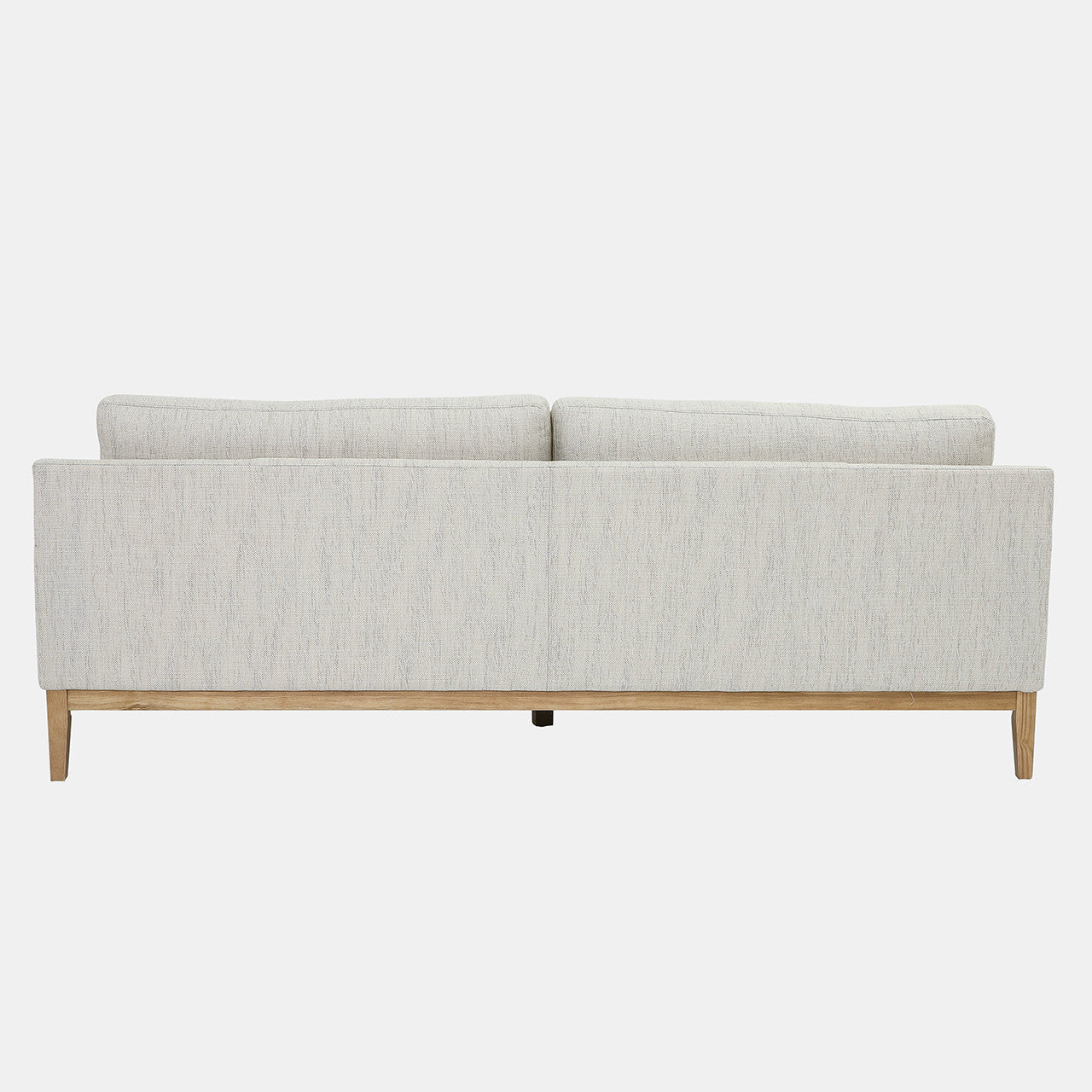 Wood, 3-Seater Bolstered Sofa, Beige