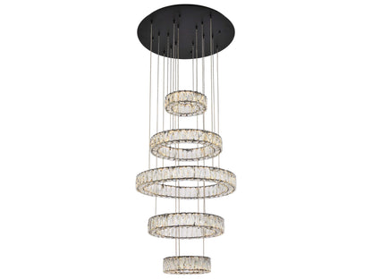 5 DIAMOND RING CHANDELIER