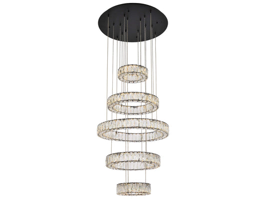 5 DIAMOND RING CHANDELIER